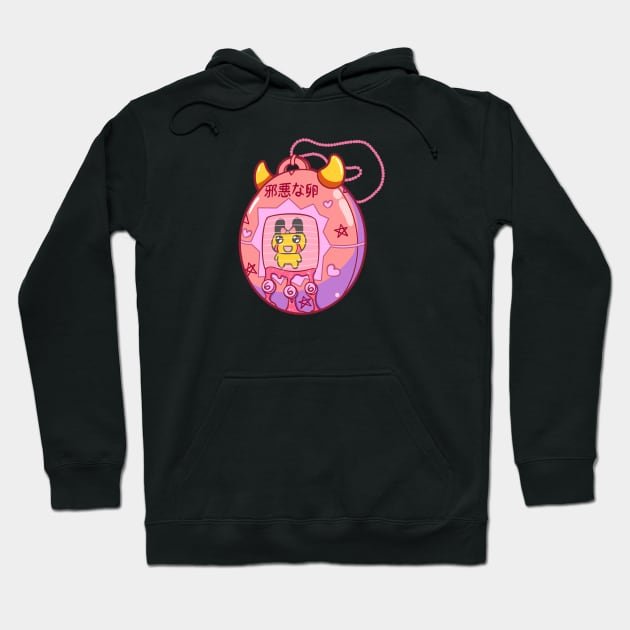 Evil Egg Tamagotchi Hoodie by BubblegumGoat